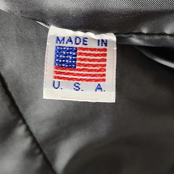 Gibson & Barnes Black Leather Airline Skyliner Bomber Jacket Men's Size 40 Tall - Picture 13 of 13